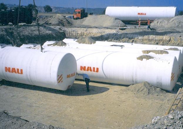 New construction: Tank farm for petrol and diesel products and also de-icing agents